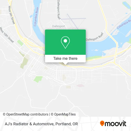 AJ's Radiator & Automotive map