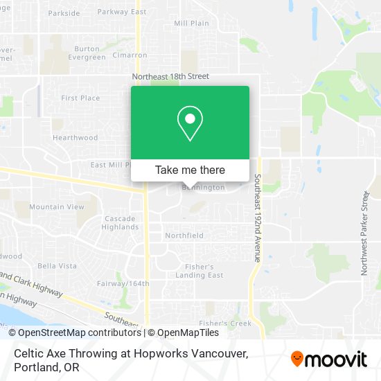 Celtic Axe Throwing at Hopworks Vancouver map