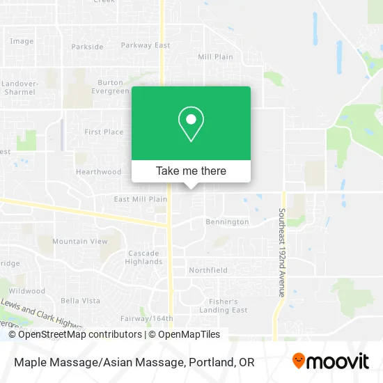 Maple Massage/Asian Massage map
