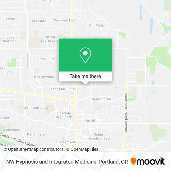 NW Hypnosis and Integrated Medicine map