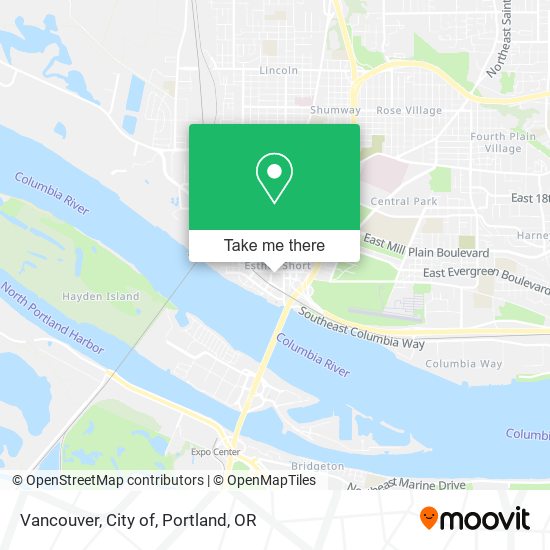 Vancouver, City of map