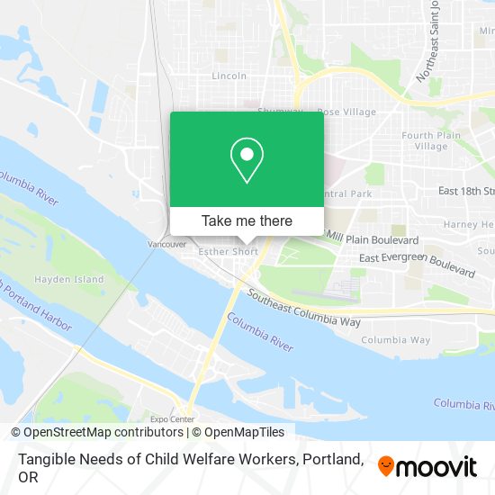 Tangible Needs of Child Welfare Workers map