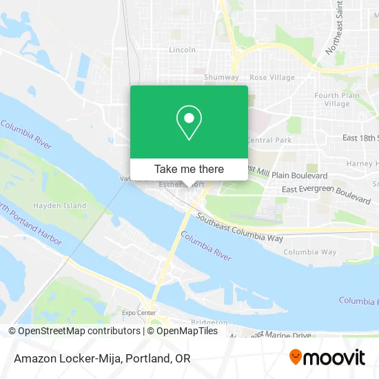 Amazon Locker-Mija map