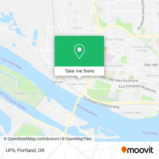 UPS map
