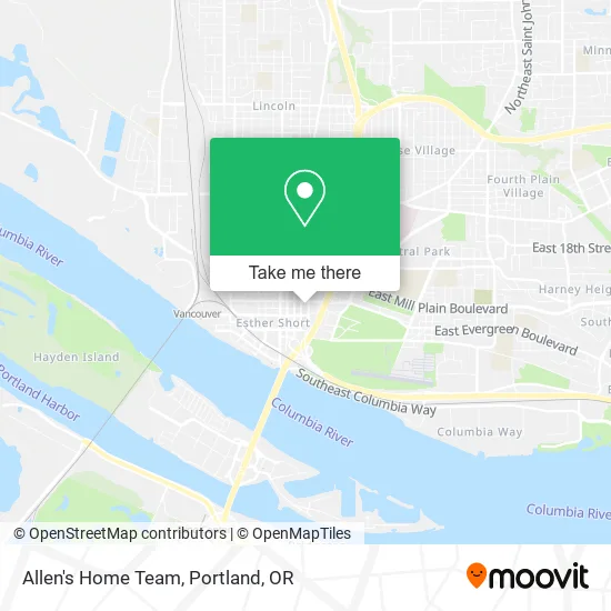 Allen's Home Team map