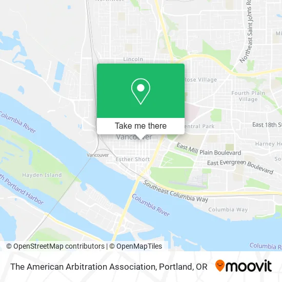 The American Arbitration Association map