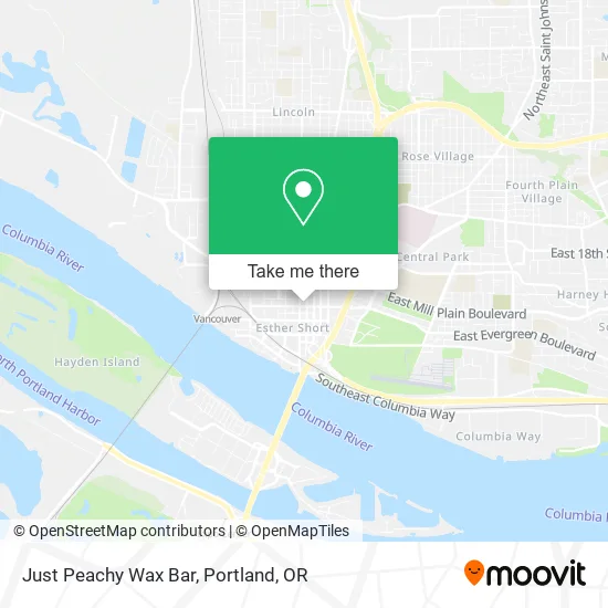 Mapa de Just Peachy Wax Bar