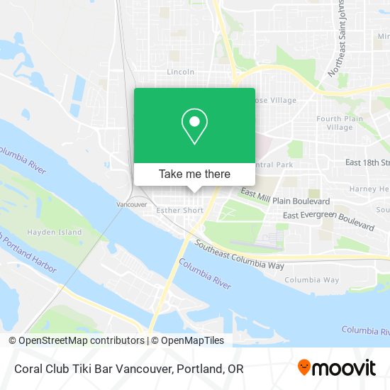 Mapa de Coral Club Tiki Bar Vancouver