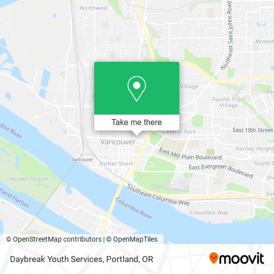 Daybreak Youth Services map