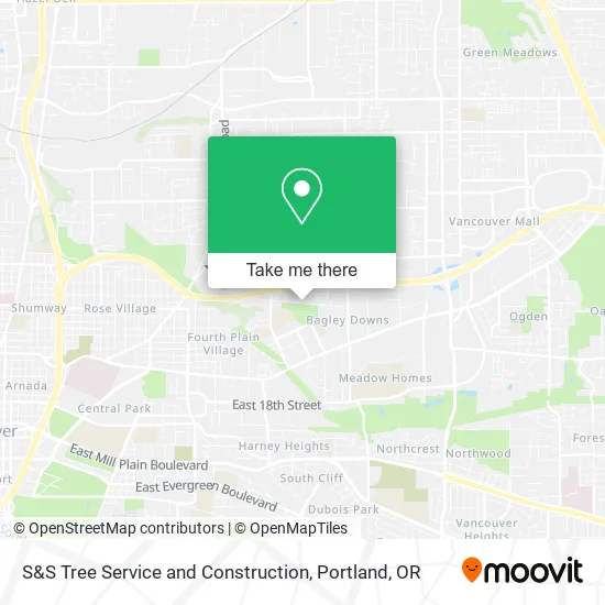 S&S Tree Service and Construction map