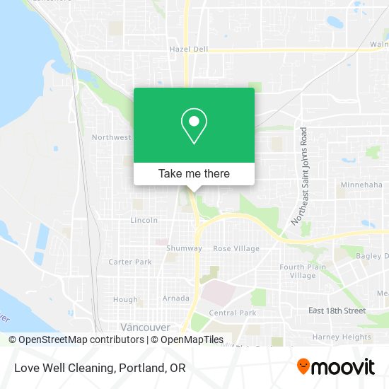 Love Well Cleaning map