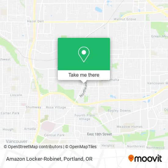 Mapa de Amazon Locker-Robinet