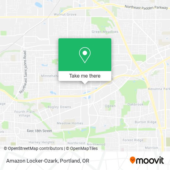 Mapa de Amazon Locker-Ozark