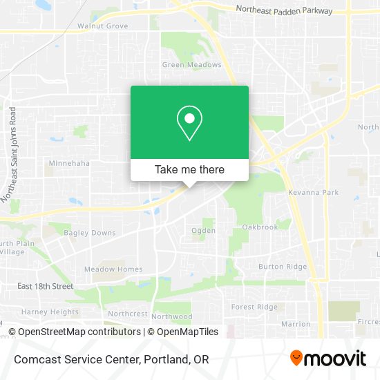 Comcast Service Center map