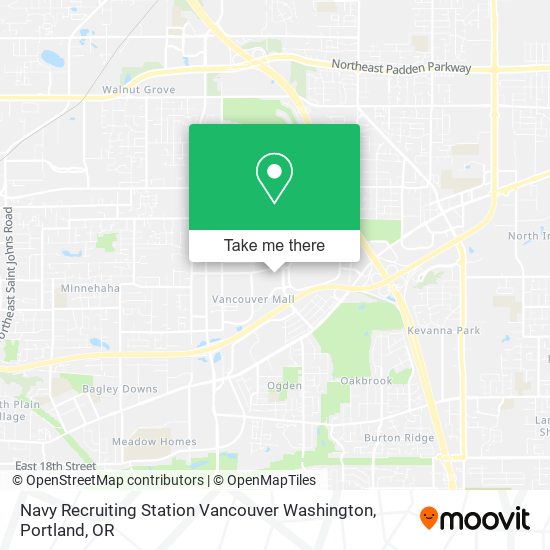 Mapa de Navy Recruiting Station Vancouver Washington