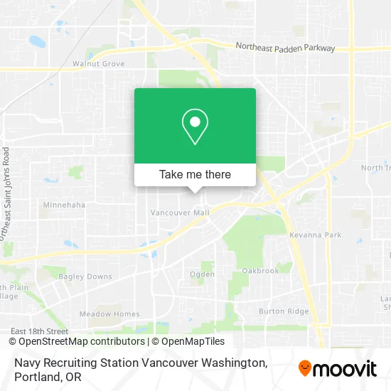 Navy Recruiting Station Vancouver Washington map