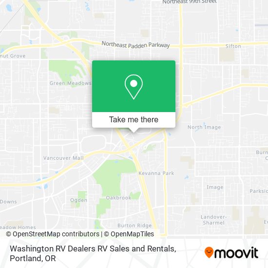 Washington RV Dealers RV Sales and Rentals map