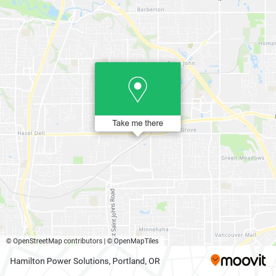 Mapa de Hamilton Power Solutions