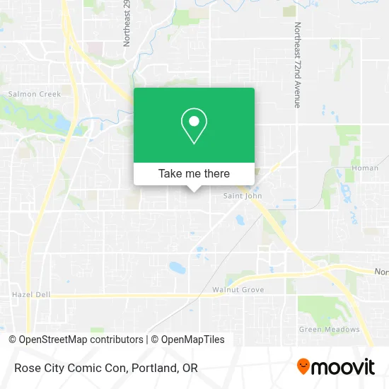 Rose City Comic Con map