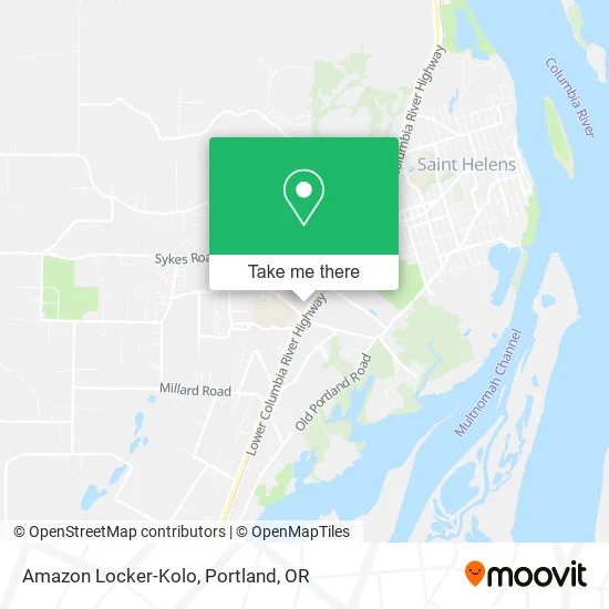 Amazon Locker-Kolo map