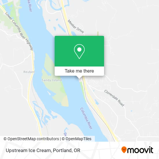 Upstream Ice Cream map