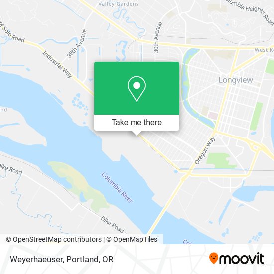 Mapa de Weyerhaeuser