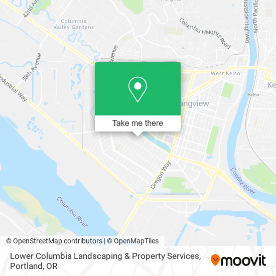 Mapa de Lower Columbia Landscaping & Property Services