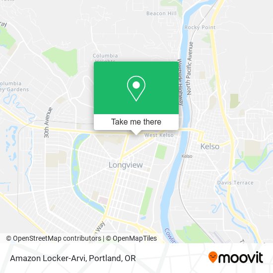 Mapa de Amazon Locker-Arvi