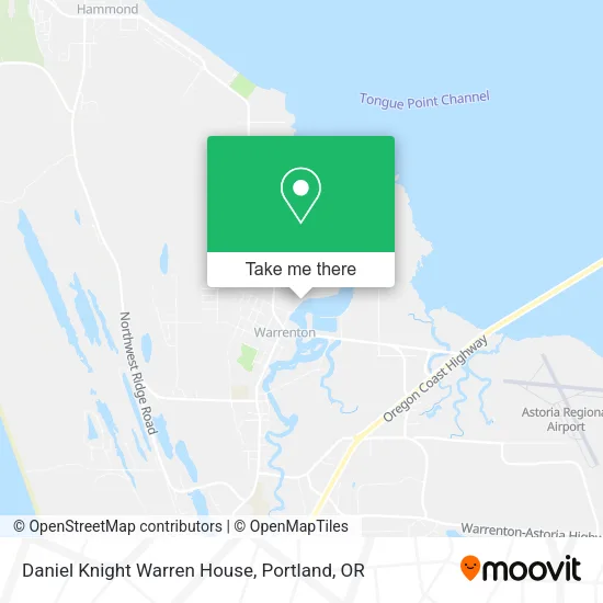 Daniel Knight Warren House map