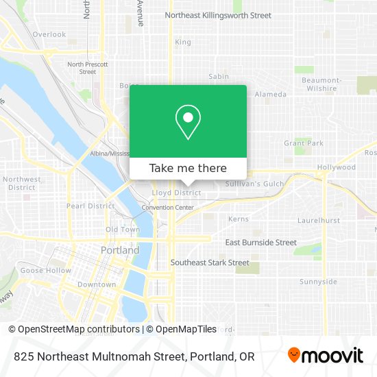 Mapa de 825 Northeast Multnomah Street