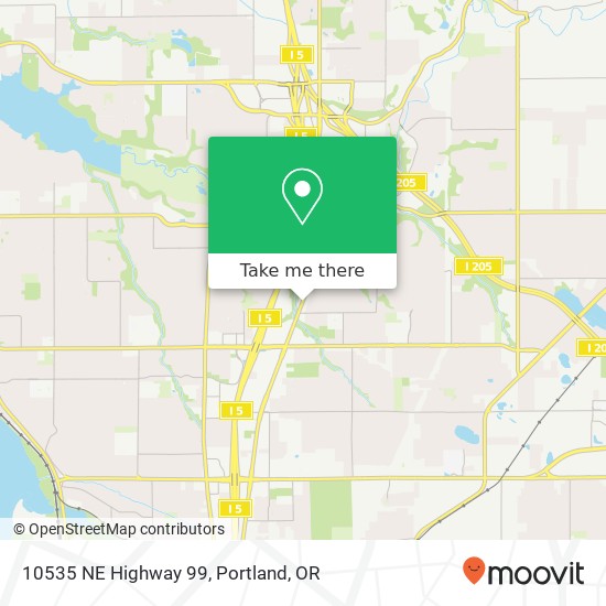 Mapa de 10535 NE Highway 99