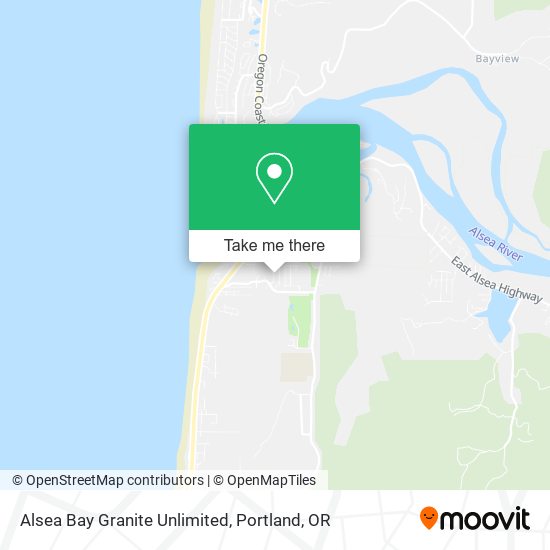 Mapa de Alsea Bay Granite Unlimited