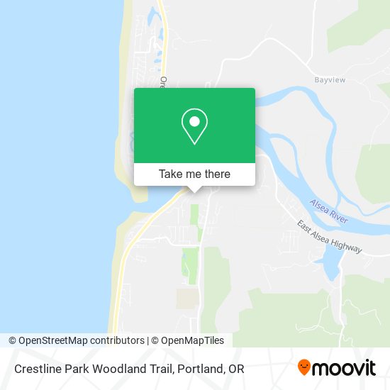 Crestline Park Woodland Trail map
