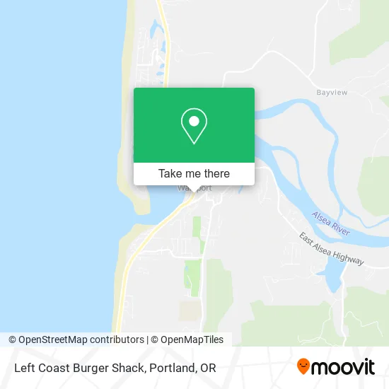Left Coast Burger Shack map
