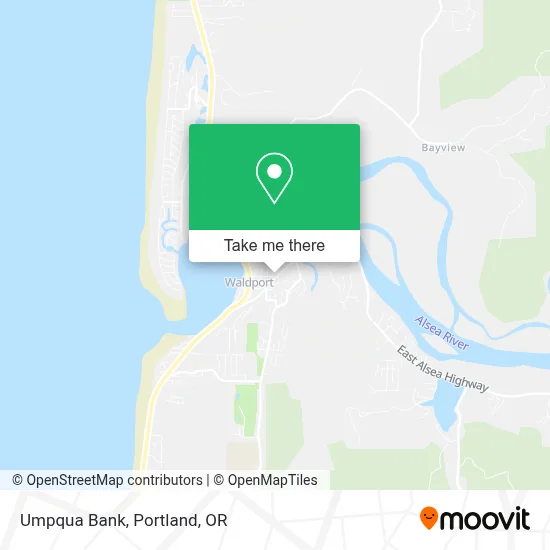 Umpqua Bank map