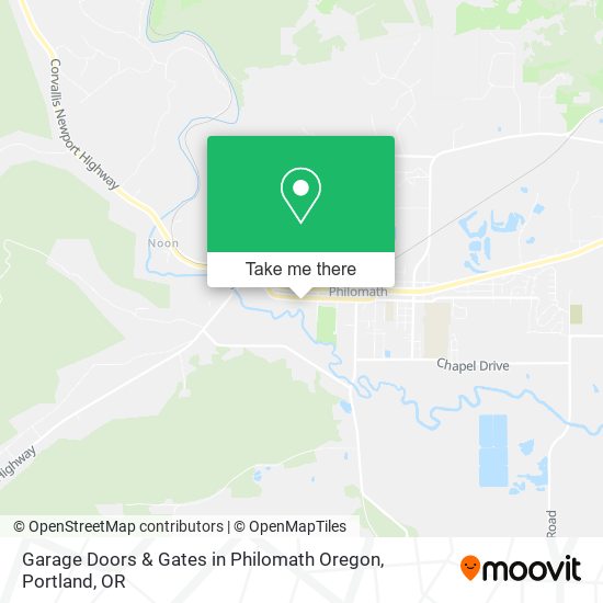Mapa de Garage Doors & Gates in Philomath Oregon