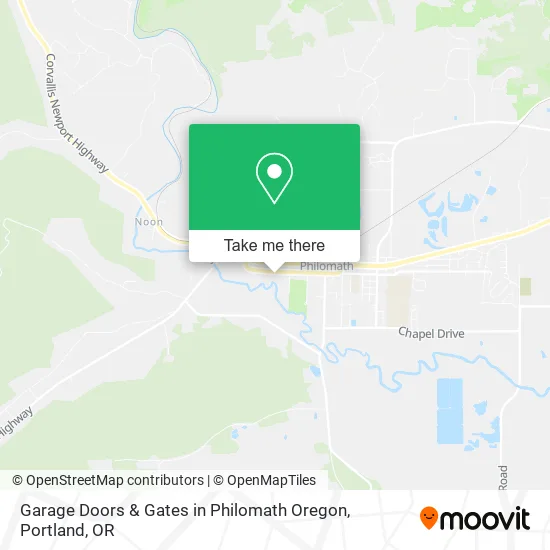 Garage Doors & Gates in Philomath Oregon map