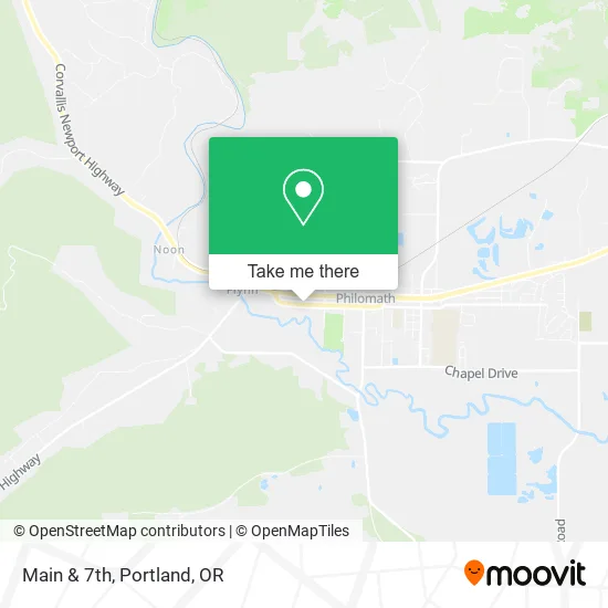 Main & 7th map