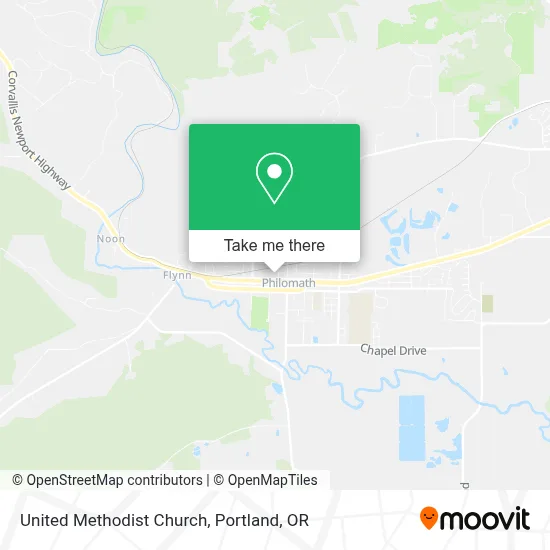 United Methodist Church map