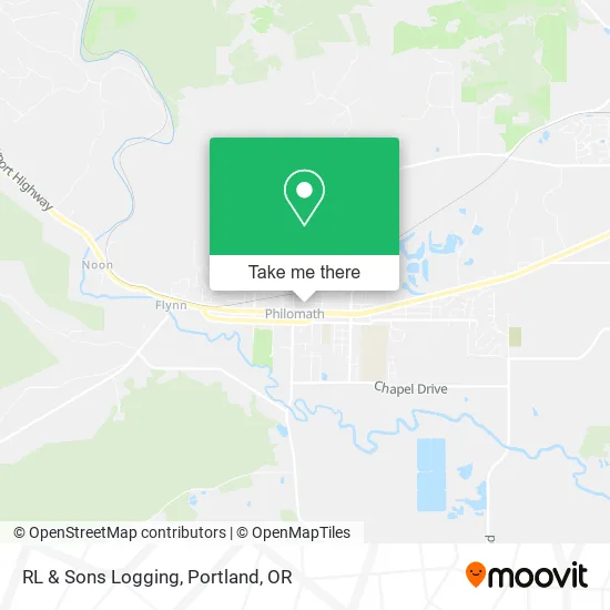 RL & Sons Logging map