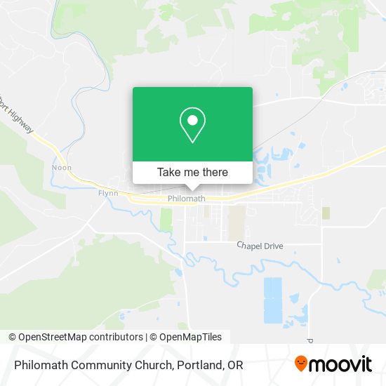 Philomath Community Church map