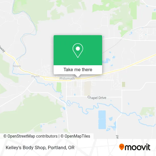 Kelley's Body Shop map