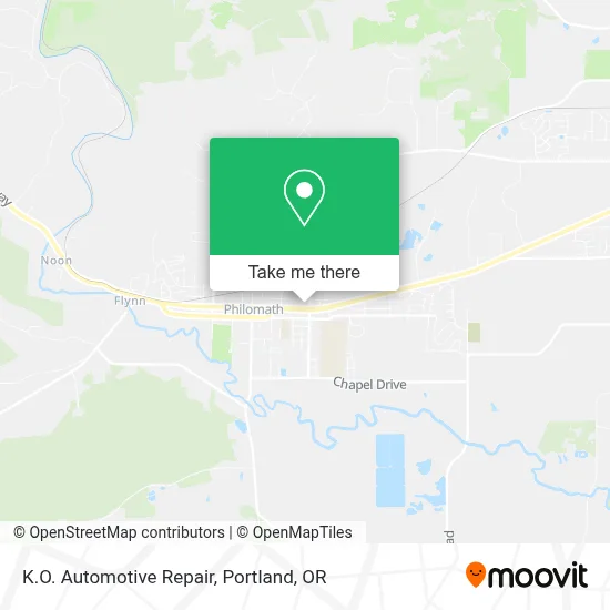 K.O. Automotive Repair map