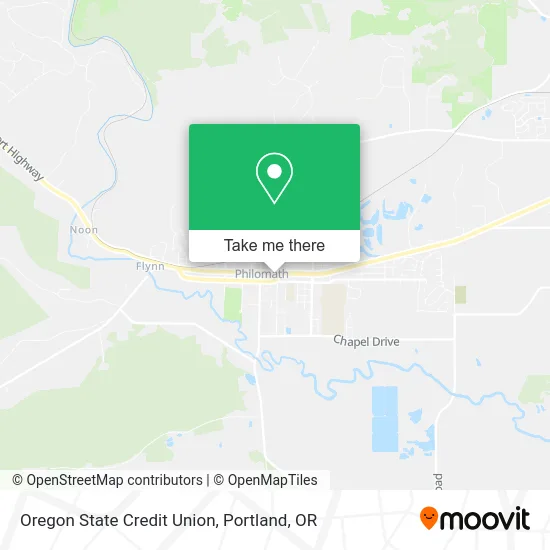 Oregon State Credit Union map