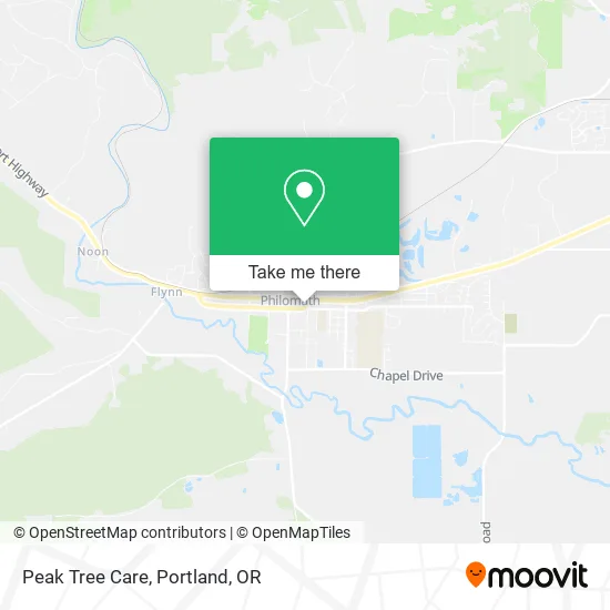 Peak Tree Care map