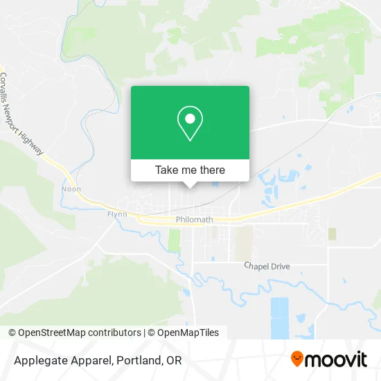 Mapa de Applegate Apparel