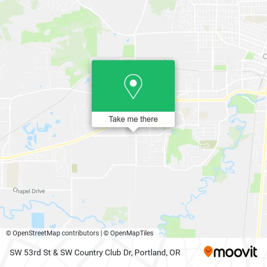 Mapa de SW 53rd St & SW Country Club Dr