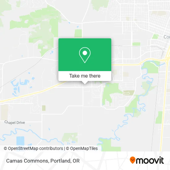 Camas Commons map