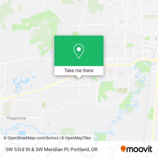 SW 53rd St & SW Meridian Pl map