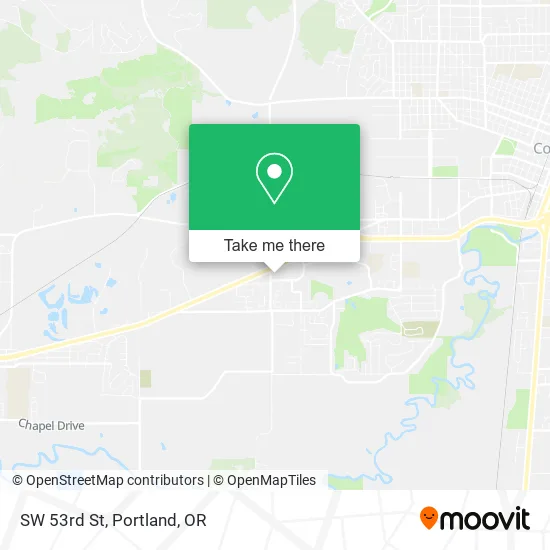 SW 53rd St map